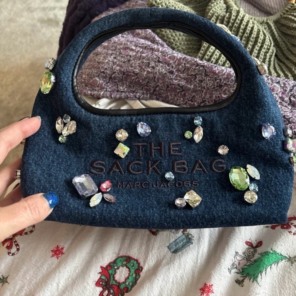 Marc Jacobs Denim Embellished Mini Bag
